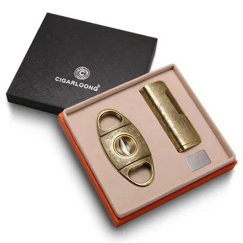 High Quality Cigar Accessories Gift Sets Cigar Cutter Lighter Set Cigar Cutter Luxury Set