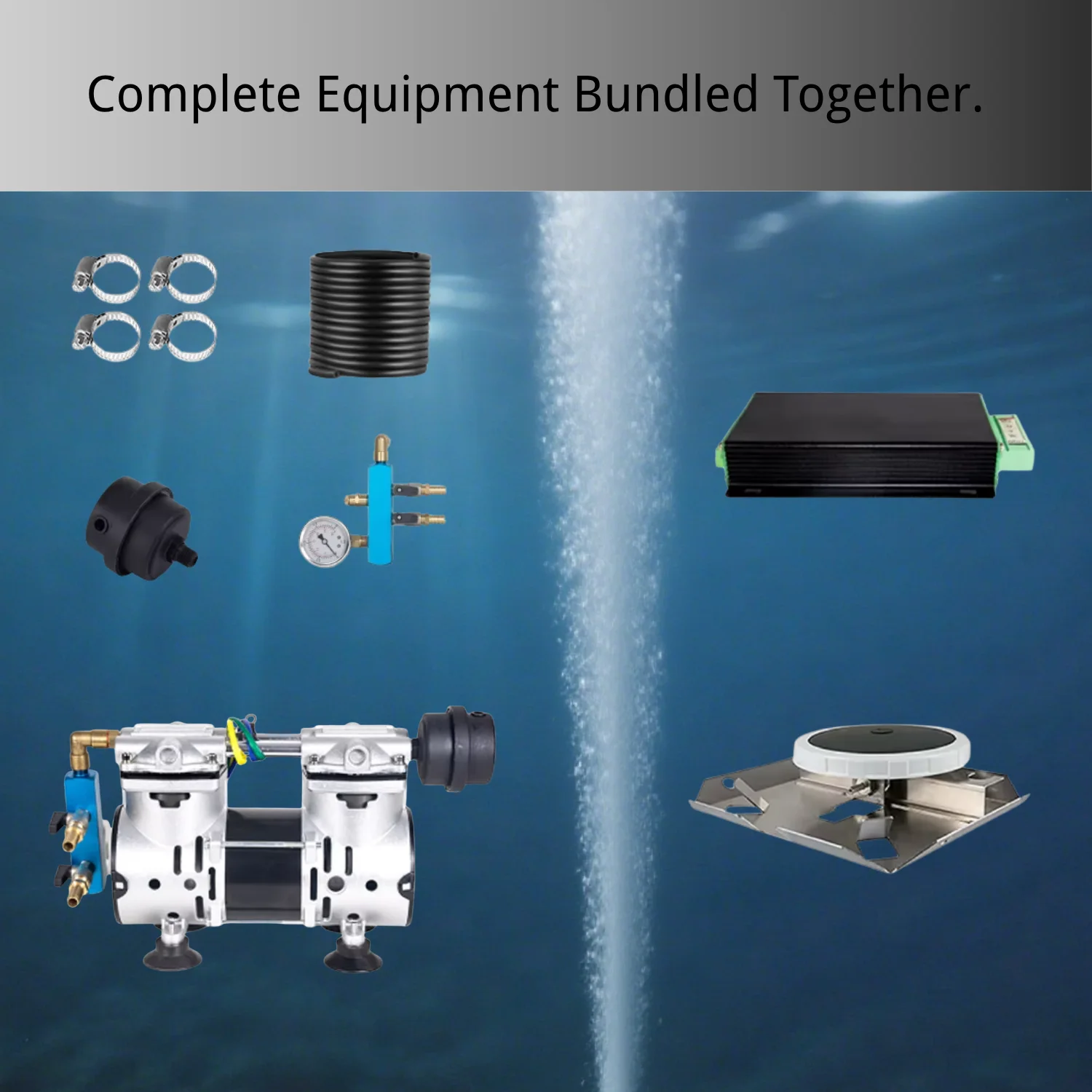 DC24V Solar Pump 350w Portable Compressor Aquarium Air Pump and Solar  Oxygenator Pond Pump for Fish Pond Aeration