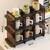 Cup holder-black-black tea-nine grids