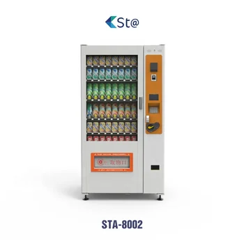 High-trch anti-fog front glass snack drinks combo vending machine for foods and soft drink automatic vendor