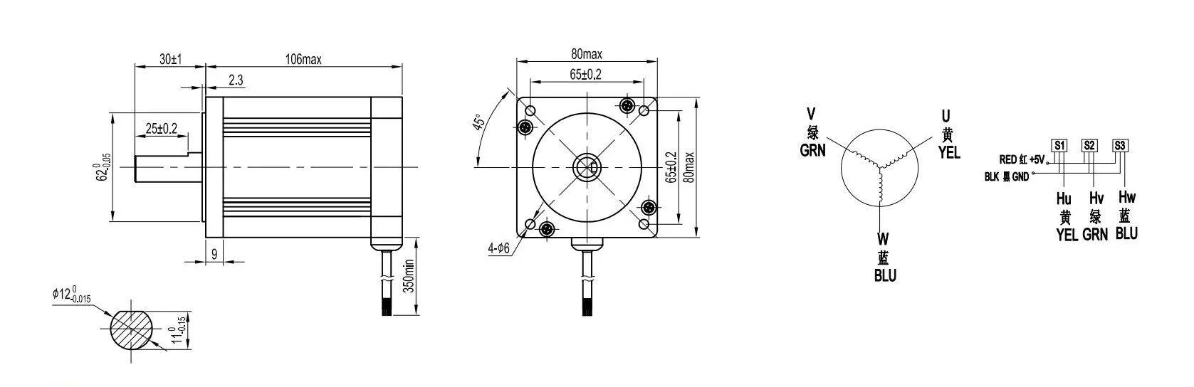 Bldc Brushless Dc Motor Nema 34 Stepper Motor Brushless 48v With Low