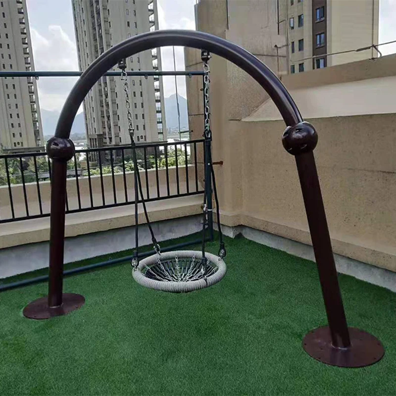 Новый дизайн, высокое качество, детская и взрослая уличная игровая площадка, аксессуары, 100 см, круглая сетчатая качели