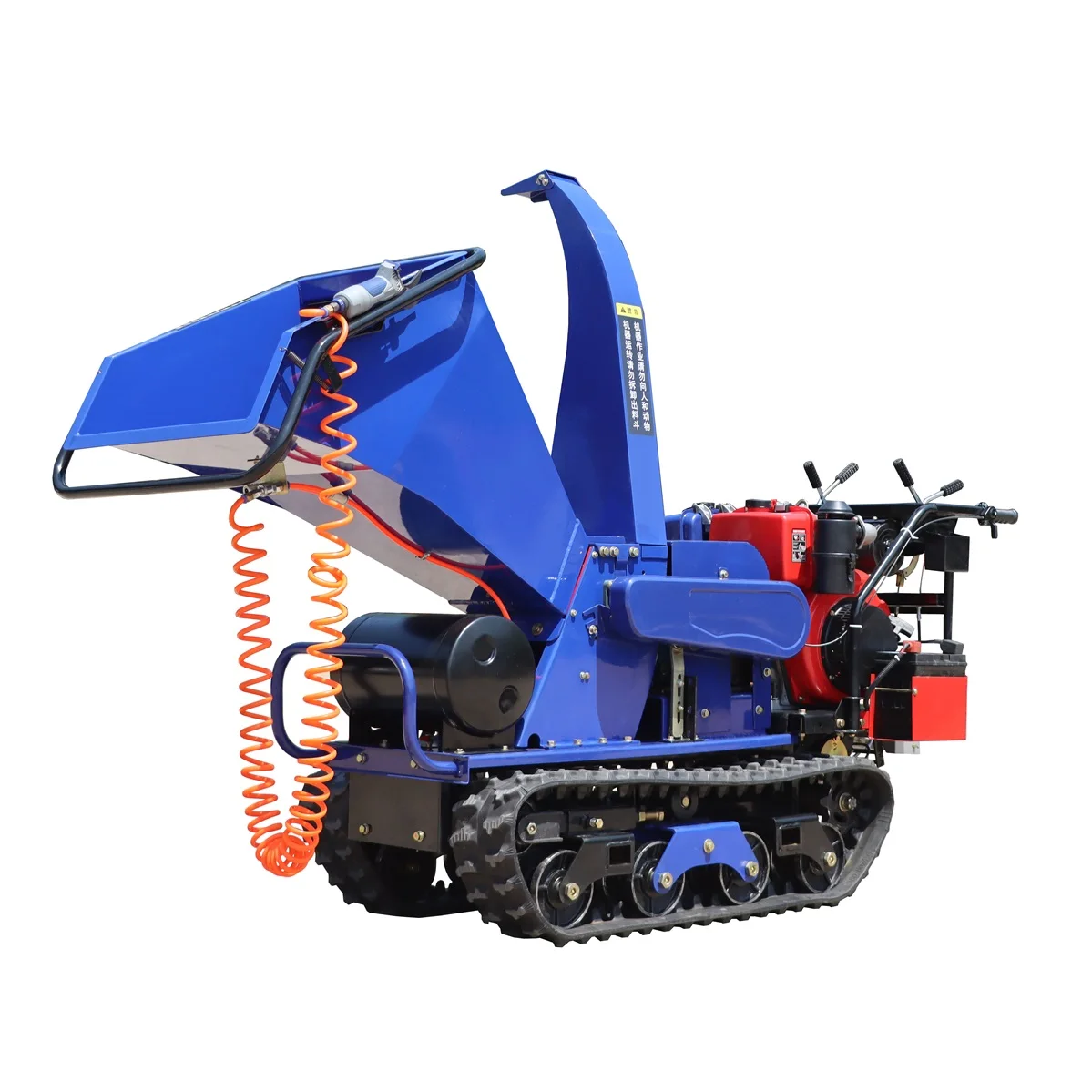Mini Crawler Self Propelled Wood Chipper Machine