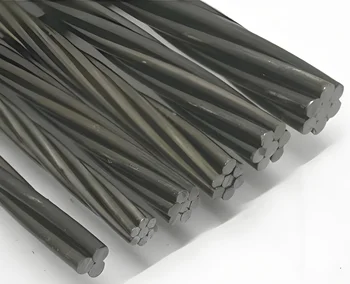 Prestressed concrete steel wire rods 1*2 1*3 1*7 1*19 strand steel wire