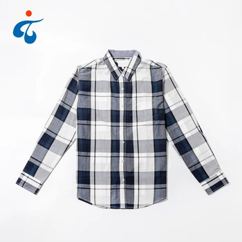 Men's Regular-fit Black & White Long-Sleeve Plaid Hot Sale Long Sleeve Plaid Checked Flannel Fashionable Casual Flannel Shirt