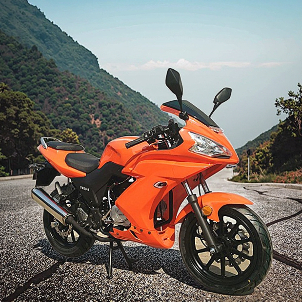 2025 Yamasaki 50cc Orange Sports Motorcycle for Sale | Electric
