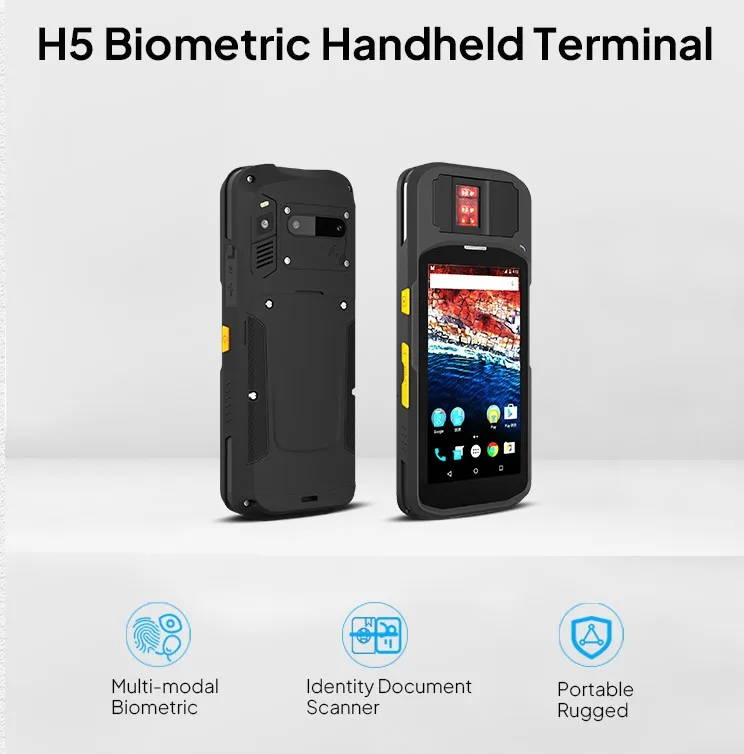 Ekemp Allinone Biometric Mobile Terminal Handheld Device H5 With