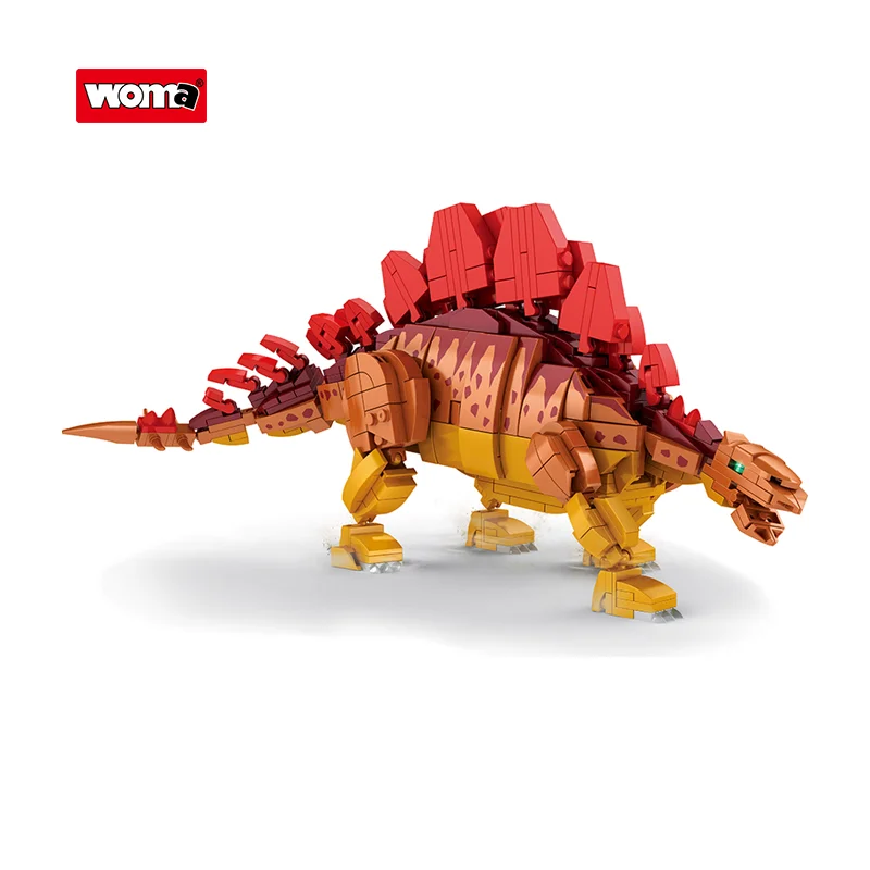 Woma Toys C0448 Dinossauro Stegosaurus Block Brick Set