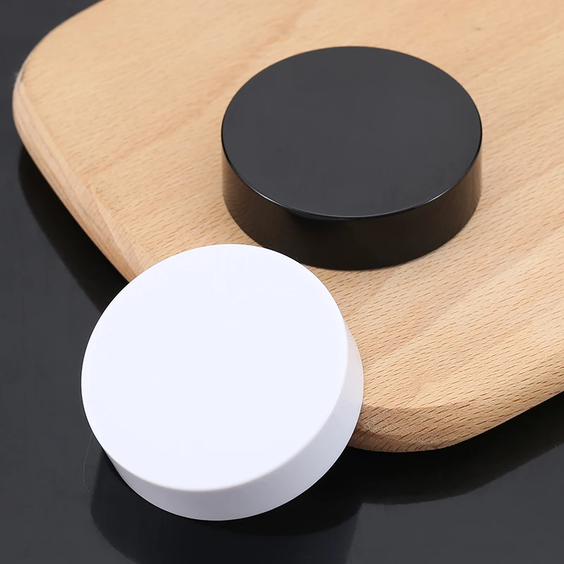 Cosmetic 50g Glass Jar Packaging White Empty Cream Jar Luxury Black Lid Eye Skin Cream Jar