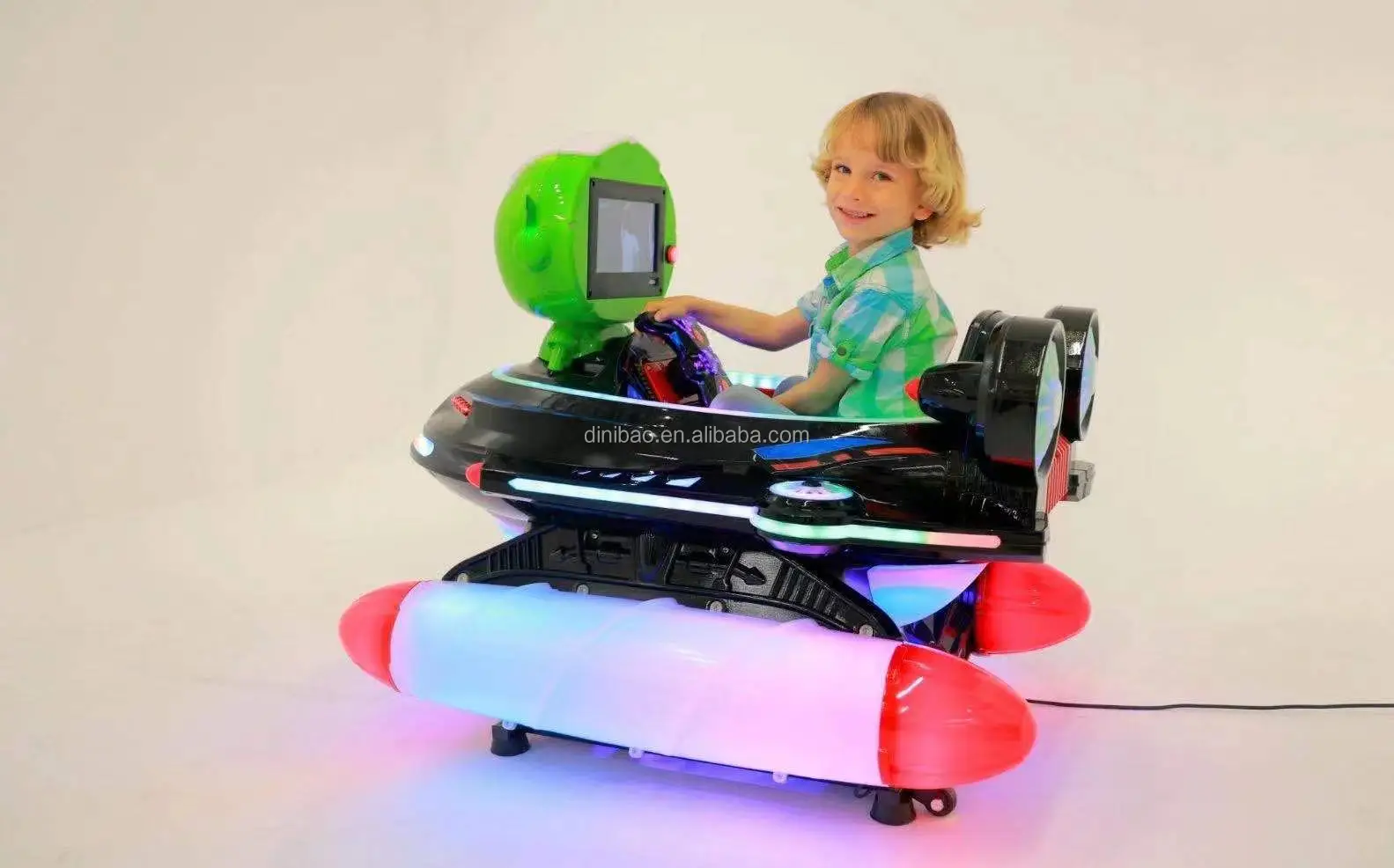 New Coin Operated Kiddie Ride Machine Ride on Car Spaceship Ride Games With Mp5 Screen