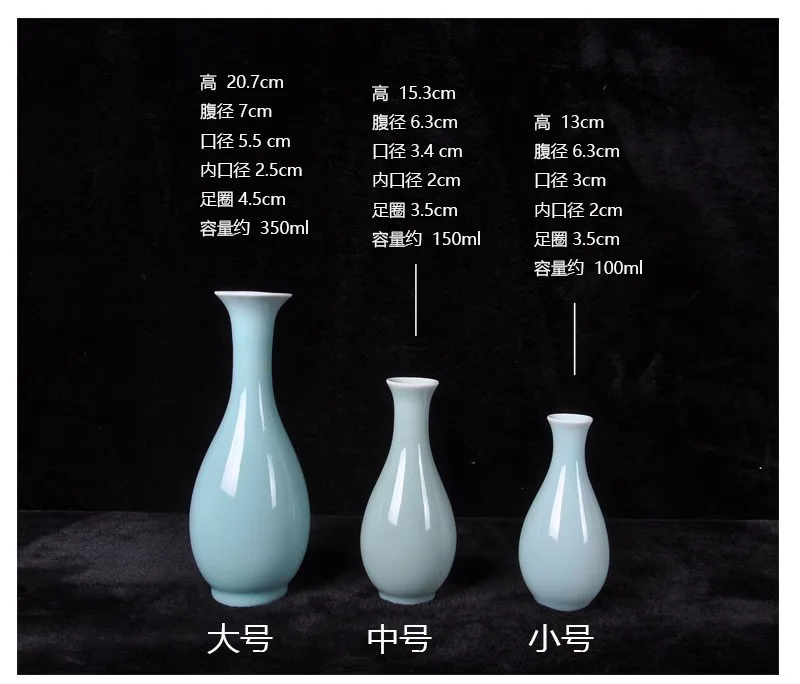product wholesale custom beautiful mini desktop vase celadon vase flower utensils ceramic vases for home decor and ornament-7