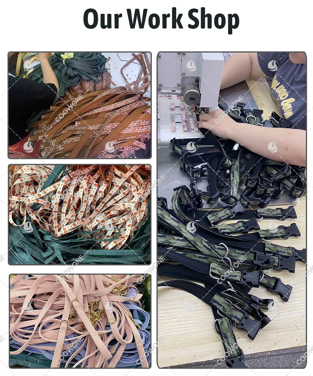 Oem/odm Custom Dog Harness Durable Waterproof Colorful Pvc Coated Strap