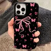 Lazo rosa [Estuche de gelatina negro con orificio grande]
