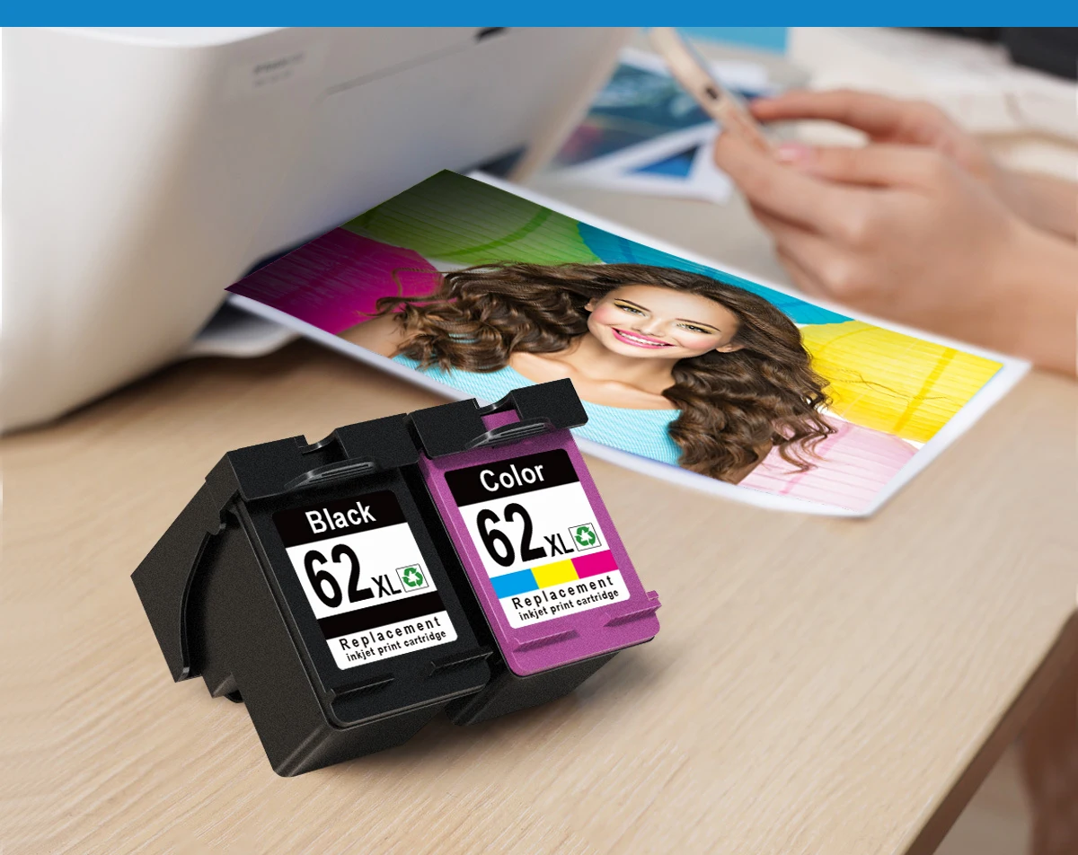 Shincolor 62xl Premium Remanufactured Ink Cartridge Replacement For Hp62xl 62xl For Hp Envy 5540 4808