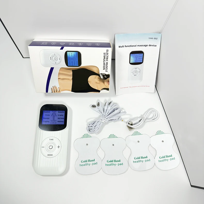 2025 Mini Deep Muscle Stimulator Massager 2 Channel 8 Mode 15 Intensity Gears OEM Tens Ems Unit for Body Neck Head Massage