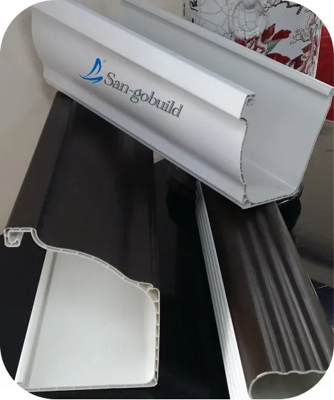 Water Collectors System PVC Rain Gutters and Down Pipes Rainwater Guttering Roof Drainage for Villa No Color Fading