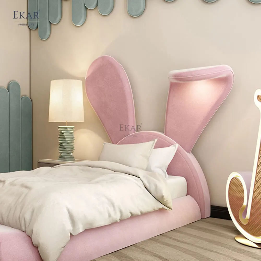 Adorable Bunny Bed with Hidden Ear-Shaped Night Light factory