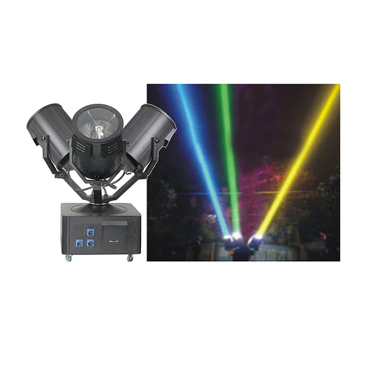 3 X 3000W Waterproof Outdoor Motion Light - Sky Searchlight OEM