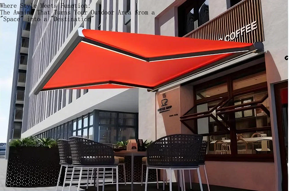 Factory Direct Aluminum Full Box Retractable Sunshade Balcony Electric ...