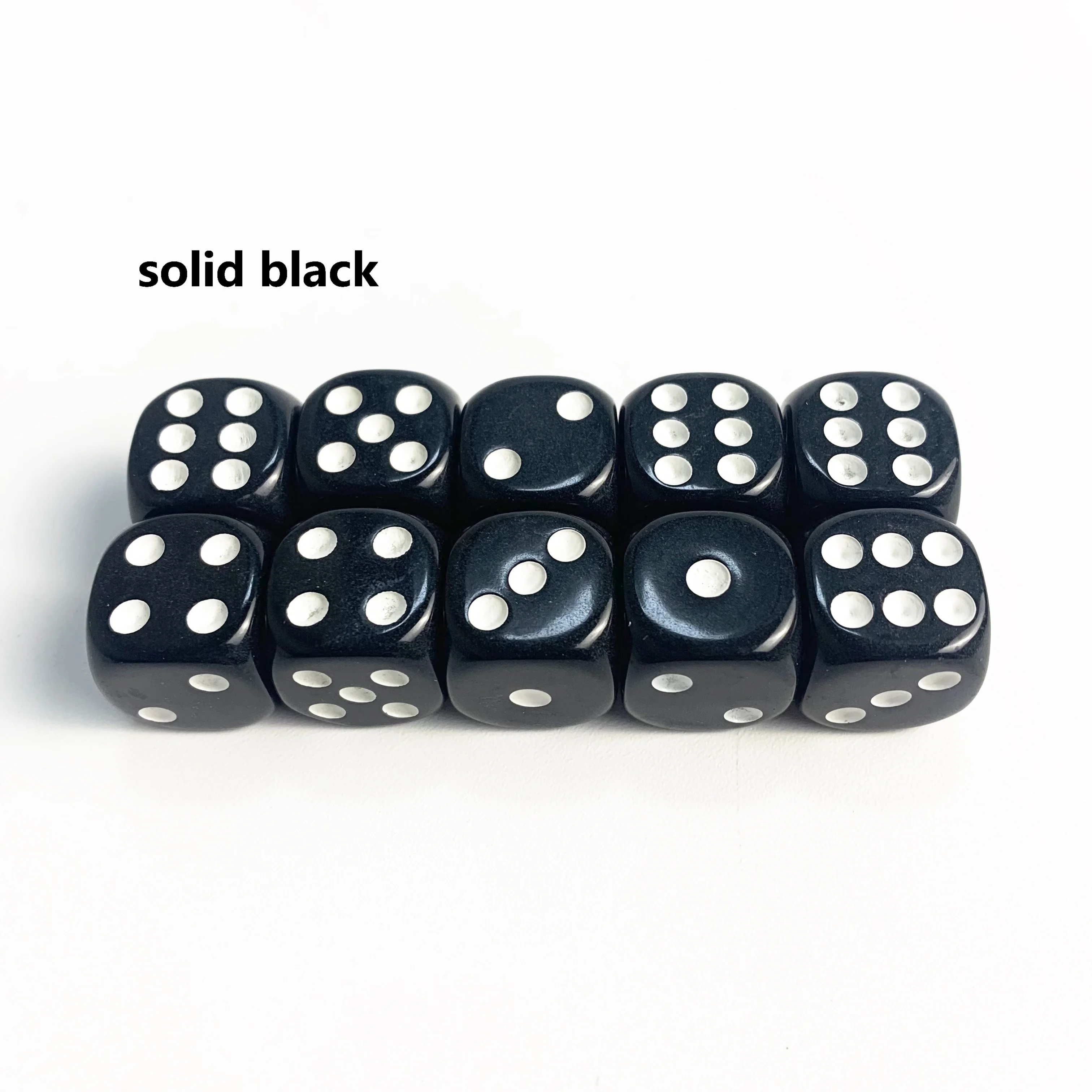 Lot De 10 Dés Blancs 12 Mm – Dés à Jouer Pour Jeux De Société – Neuf – Marque