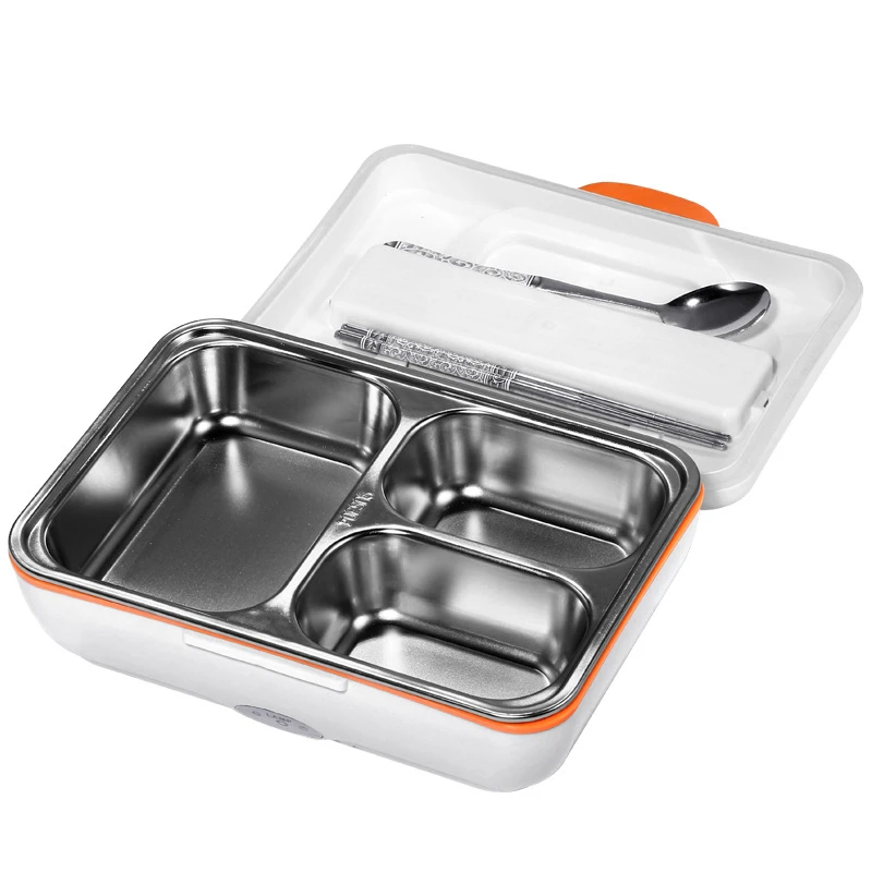Detachable Usb Electric Self Heating Lunch Box Stainless Steel Car Home