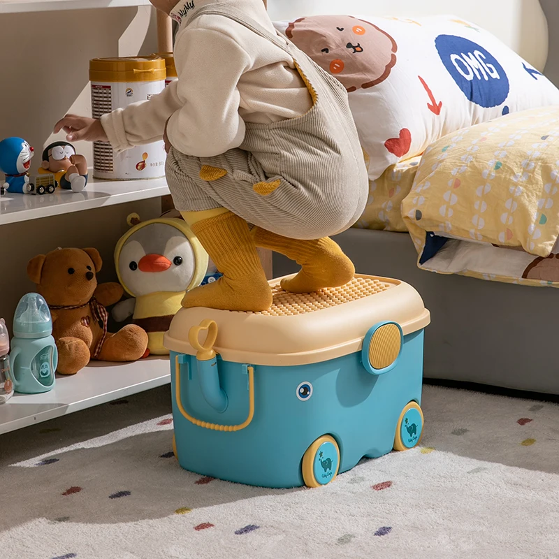 Duck Toy Box With Pull Out Drawer YIKEYOU Stackable Children's