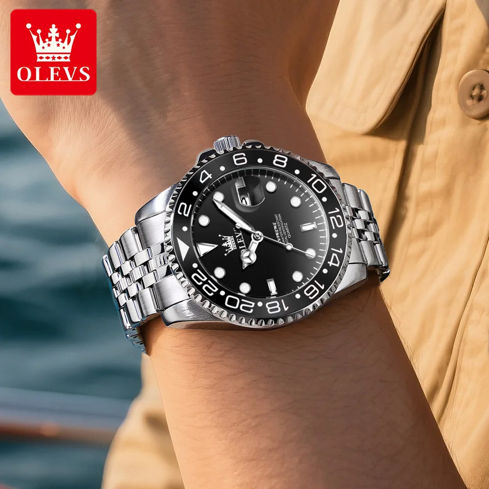 OLEVS Luxury Waterproof Quartz Sports Watch