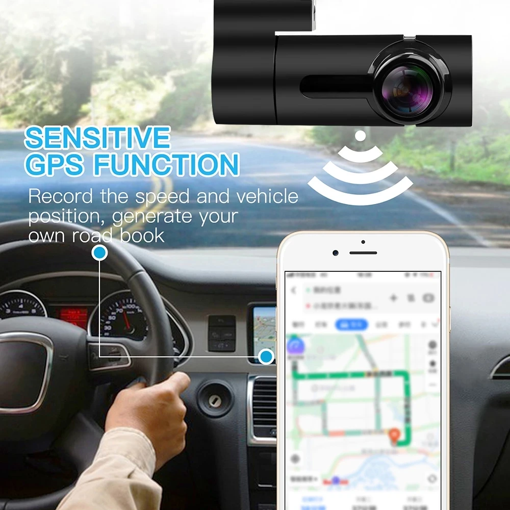 Dual Camera Car Dash Cam Car Dvr Full Hd 1080p Video Recorder Front And ...