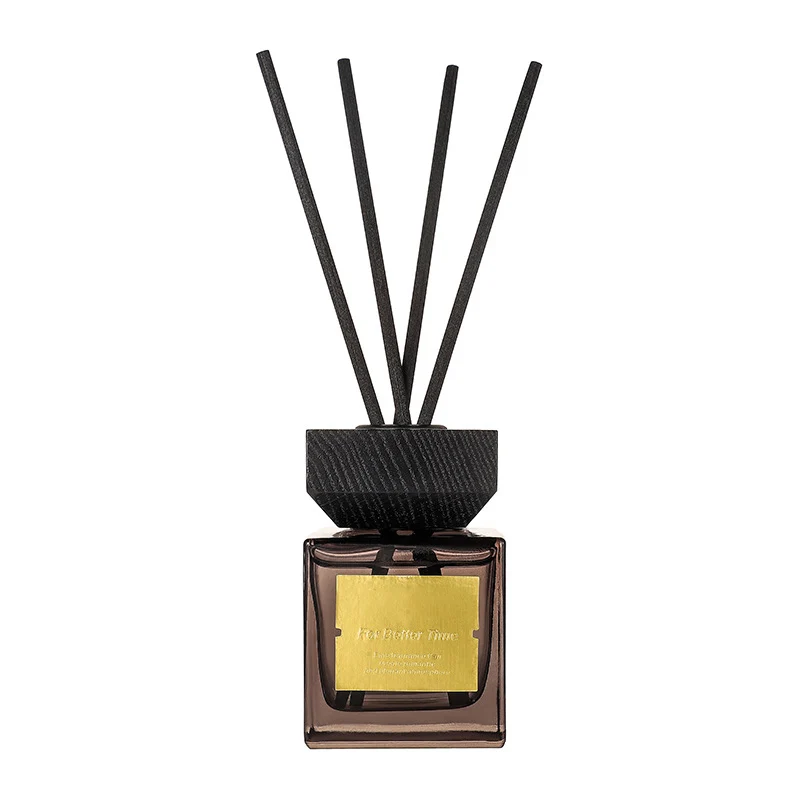 DGC Rich Fragrance Floral 100ml Reed Diffuser Set Fragrance Oil Amber Glass Bottle With Stick and Box Living Room Reed Diffuser