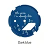 Cadran bleu foncé, texte blanc