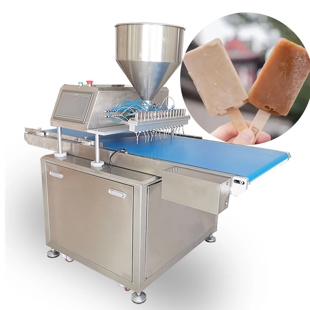 Popsicle Automatic Molding Machine Ice Cream Lolly Popsicle Maker Ice Lollipop Machine 7/16 Nozzle Filling Machine