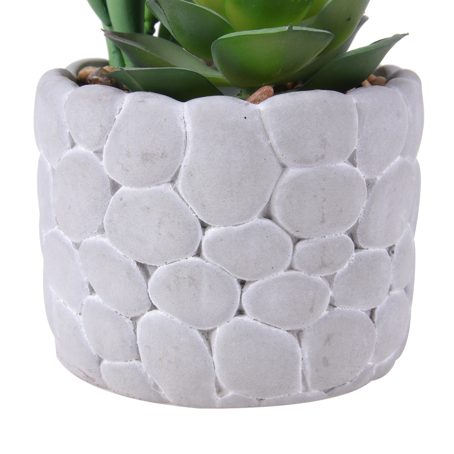 Assorted Small Artificial Succulent Cactus Mini Plastic Succulent Plants Bonsai Picks With White Pots
