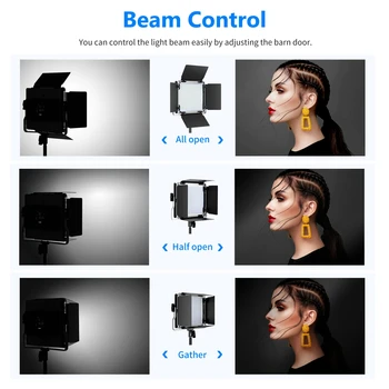 Neewer Professional 4.5x6.9 Inches/11.5x17.5cm LED Video Light Barn Door for Neewer 480 LED Light Panel detail image