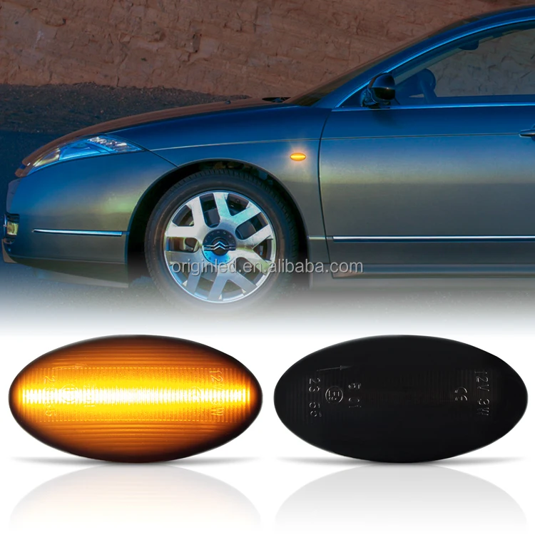 LED Dynamic Turn Signal Light  LED Side Marker for Peugeot 206 107 207 Partner Citroen C5 C6 C1