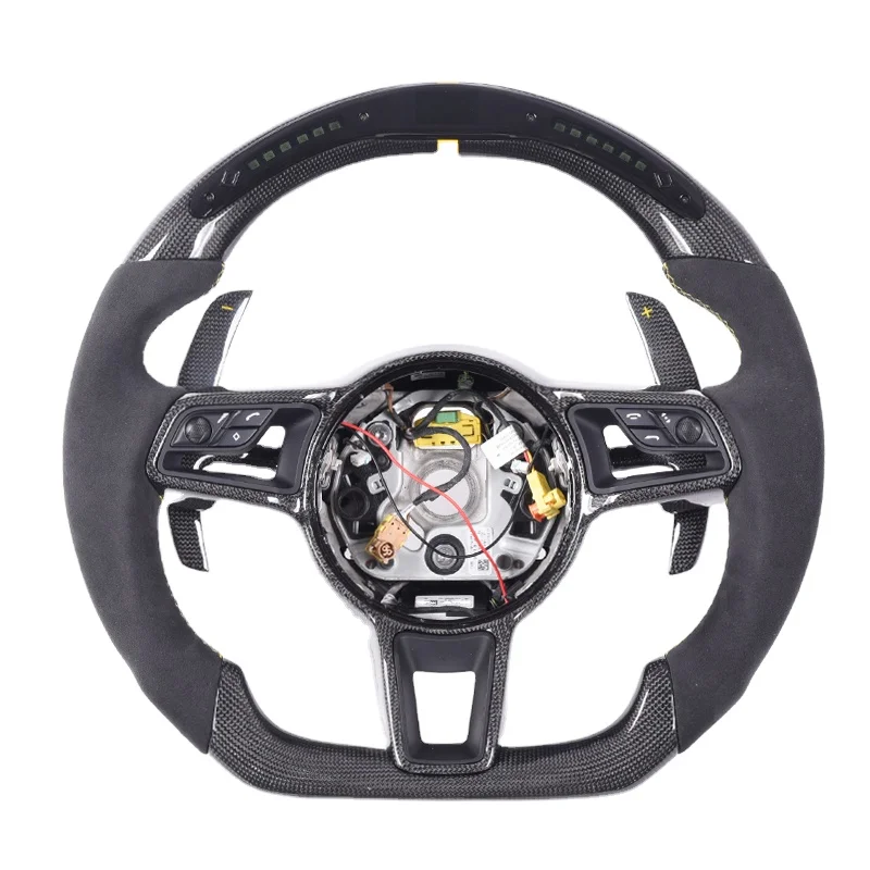 Real Carbon Fiber Sport Car Steering Wheel For Porsche