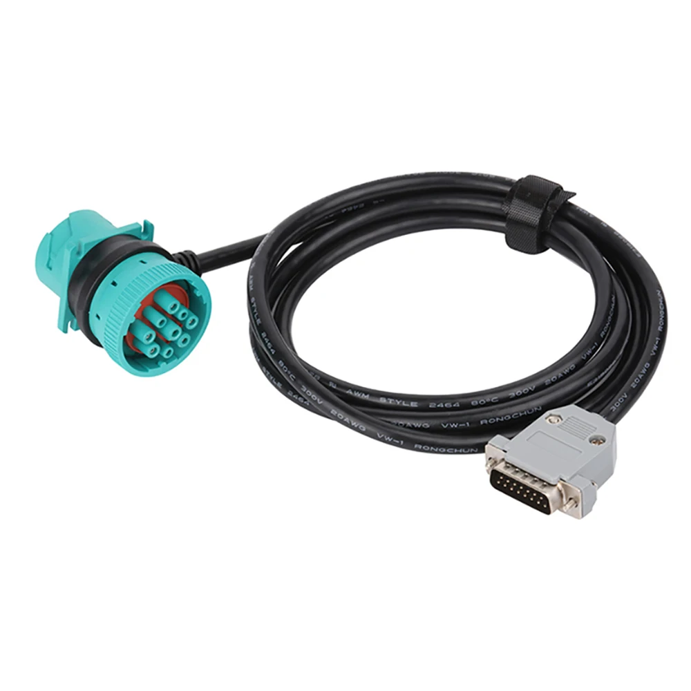 Custom DB15 Male J1939 Adapter Cable with Female SAE Plug Diagnostic Tools Code Reader