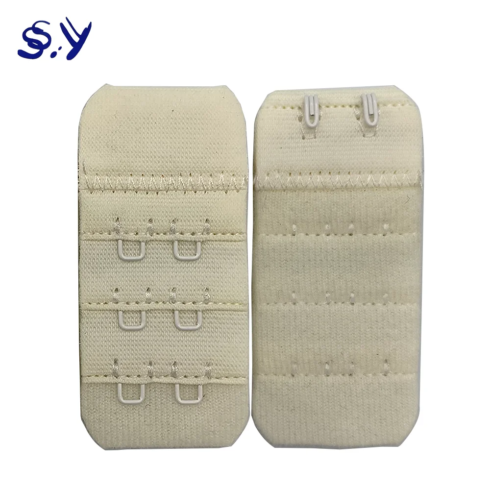 Shiyi 3/8'' 30mm*62mm(3*2) Bra Extender Wholesale Custom Colors Underwear Use Elastic Bra Hook Clasp buckles