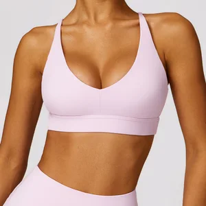 Women Seamless Sportswear High Quality Running Bra Buttery Soft Athletic Workout Sports Fitness Bra