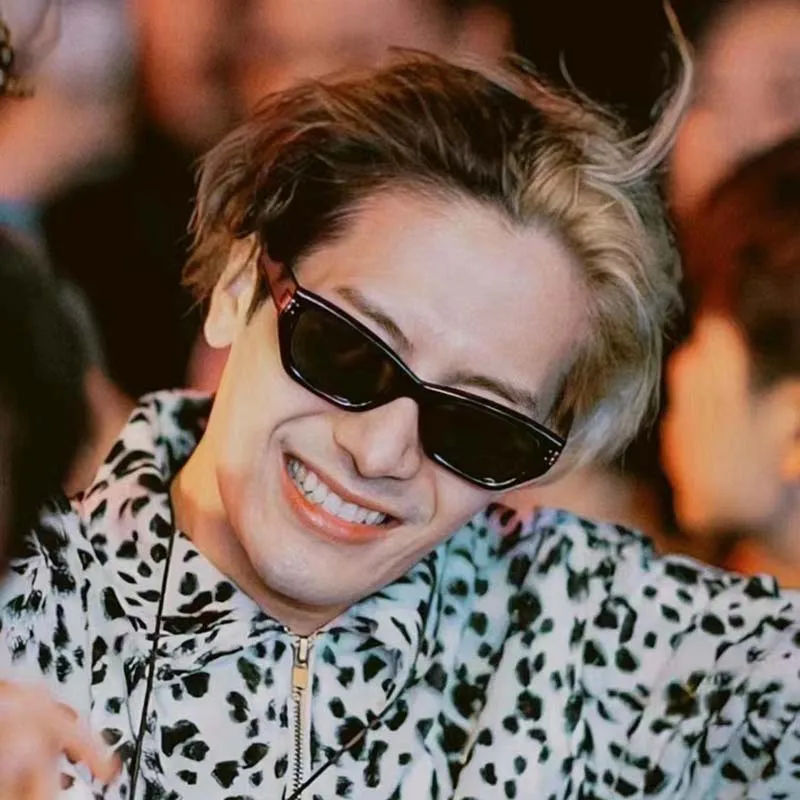 Square Cat Eye Sunglasses Male Korean Retro Square Cat Eyes Rice