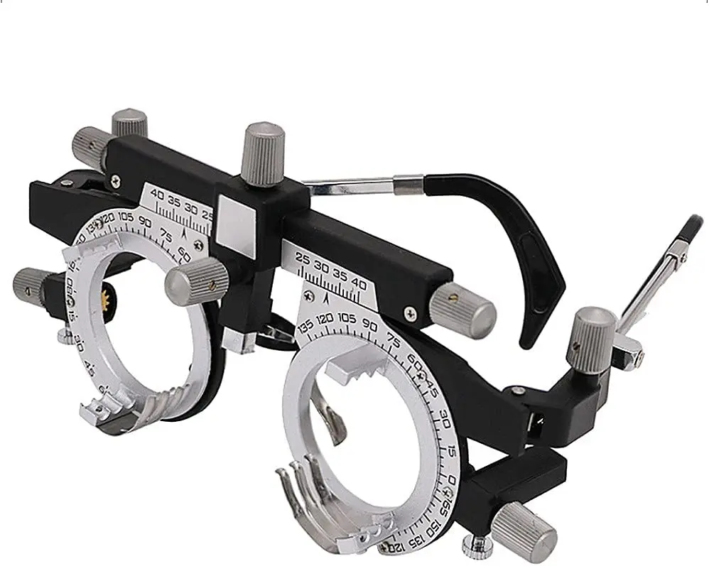 Rightway Brand High Quality Optical Optic Trial Lens Frame Eye Optometry Optician Cylinder Axis Adjustable Temple Length