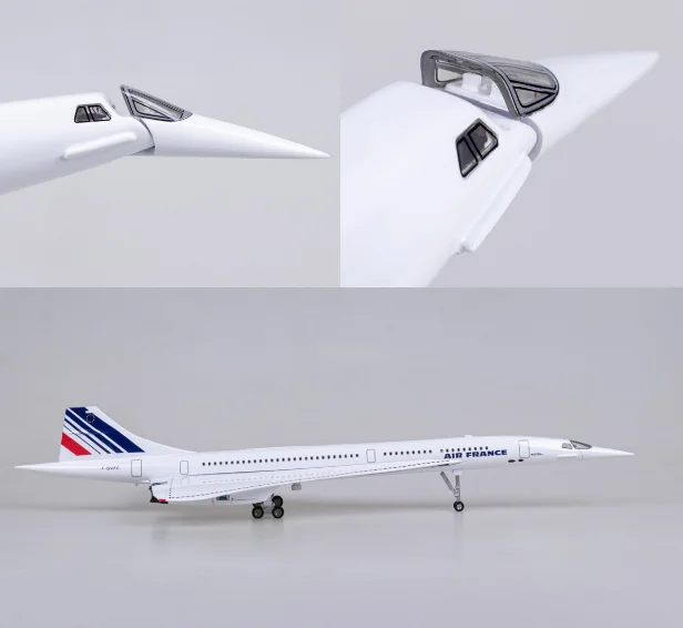 Avion Concorde USA – Modèle Métal 1/400 – Alliage Moulé – Détails Réalistes – Collectionneur Ou Cadeau