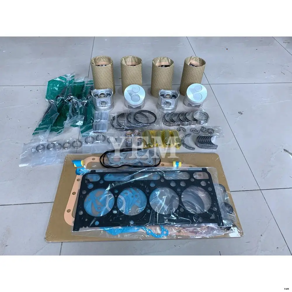 New Machinery Engine Overhaul Kit With Bearings Set Piston Rings Full Gasket Set Valve Liner Kit For Kubota V2203