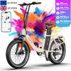 Bicicletta pieghevole da città bianca