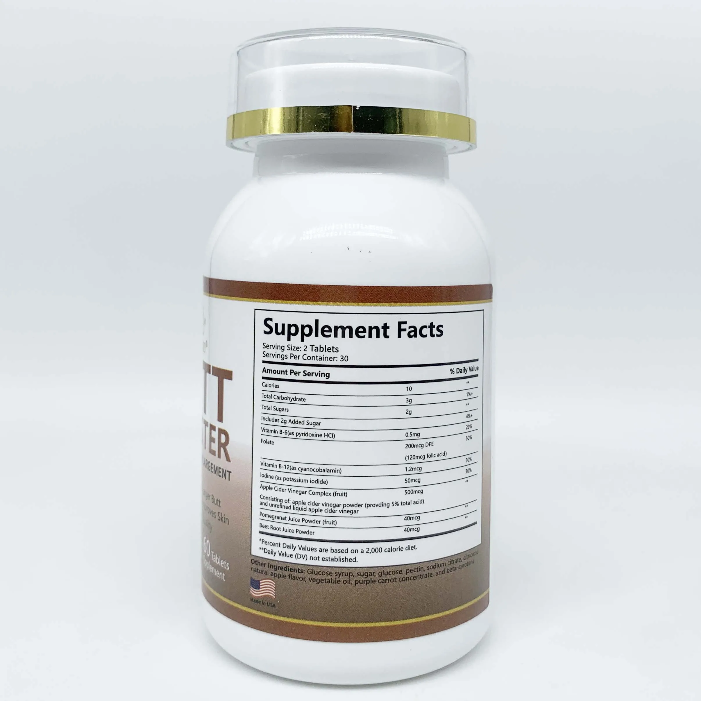 OEM  Duozi Extreme Curve Maca Root Big Butt Enlargement Pills Butt Booster Max Maca Plus Big Hip Booster Enlargement Tablet