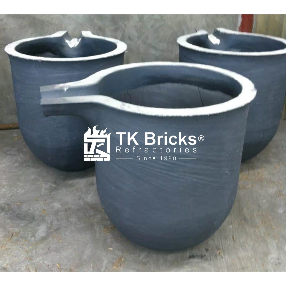 Graphite Aluminum Crucible SiC Graphite Crucibles for Melting Aluminum in Stock