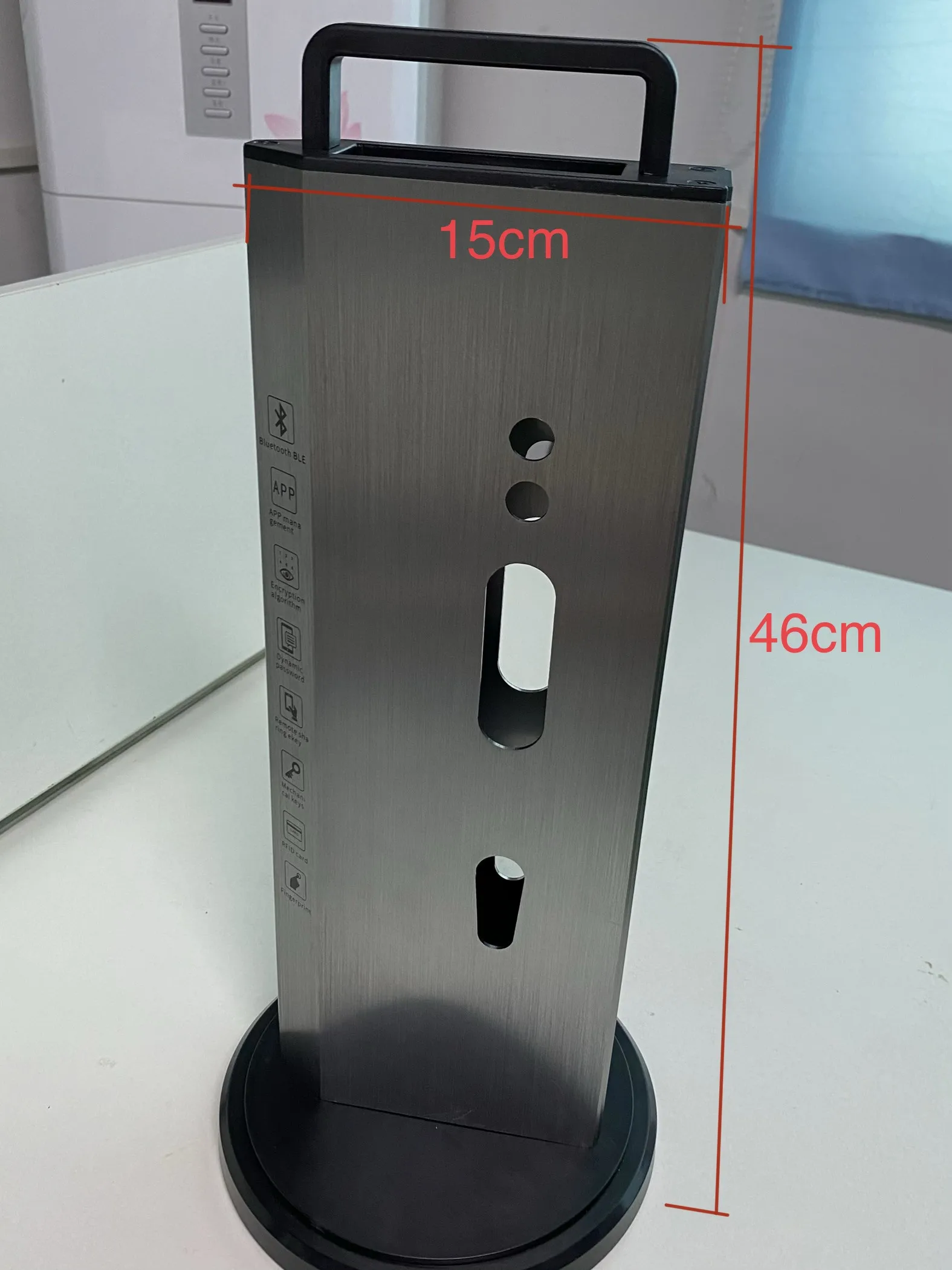 Hot Sale Smart Fingerprint Display Revolving Lock Showing Demo Stand Racks Display Stand