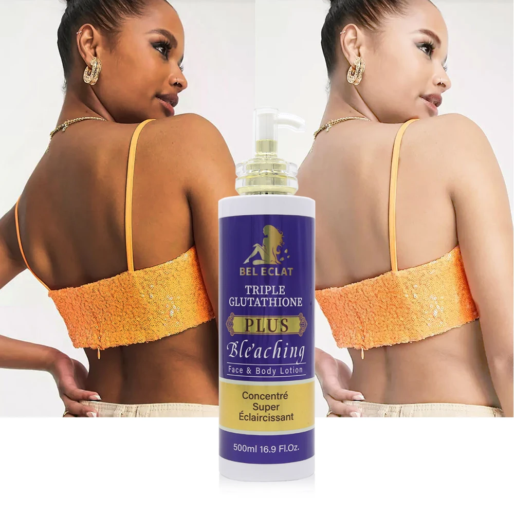Triple Glutathione Plus Super Whiten Llotion Face & Body Even Skin Tone Bleaching Whitening Body Lotion For Black Women