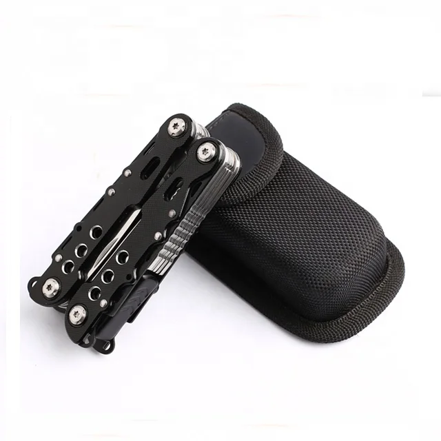 Multi tool knife camp, knife, black carabiner multi tools