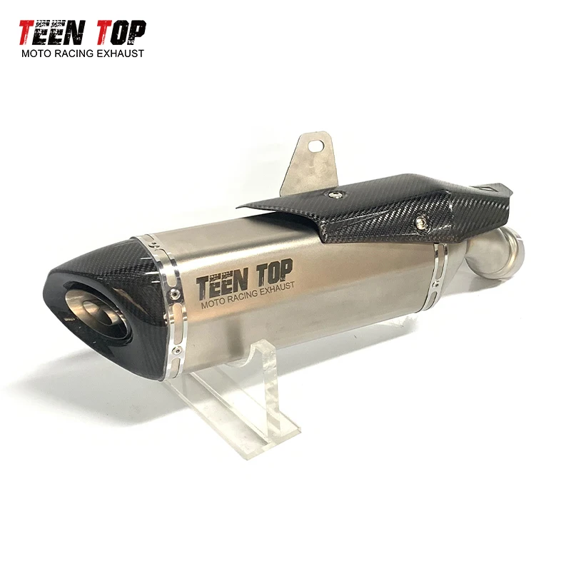 Teentop Motorcycle Exhaust System Stainless Slip-on Exhaust for