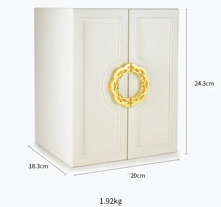 Tongxing Luxury Multi-Layer PU Jewelry Storage Box High-Capacity Leather Case for Rings Earrings with Custom Logo Package Use